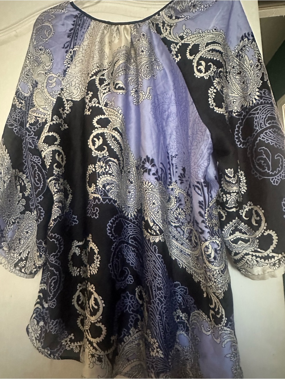 Avenue purple paisley top